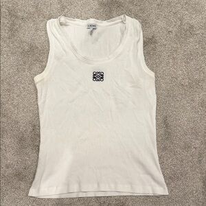 Loewe Ivory Tank Top with Logo